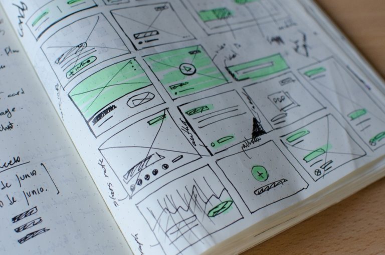 UX Design Wireframes Scribbles